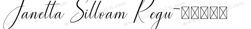 Janetta Silloam Regu字体转换